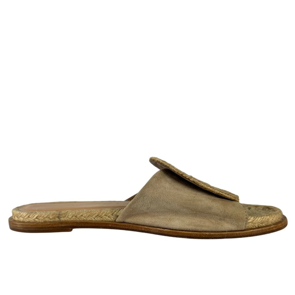 Paloma Barceló Emilie Suede Slide Sandals in Nude Jute Size US 5 ½ or 6 EU 36 - Picture 8 of 11